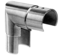 Eckverbindung für Nutrohr rund vertikal 42,4mm 1,5mm