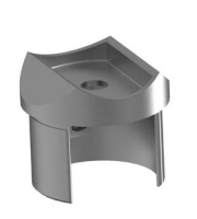 Adapter für Nutrohr rund 42,4mm 1,5mm V4A