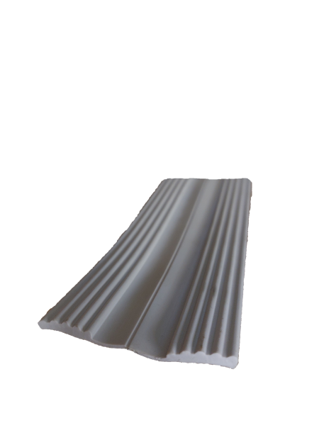 Rippenunterlegband 25m x  60mm x 2.5mm in grau (1 Rolle = 25mtr)