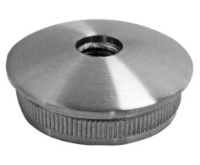 Kappe hohl leicht gewölbt mit Bohrung 33,7x2,0mm M8