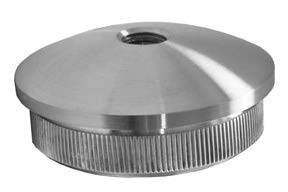 Kappe voll leicht gewölbt mit Bohrung 42,4x3,0mm M8