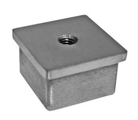 Kappe vierkant hohl mit M8 Bohrung 40x40x3mm