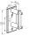 Wandbefestigung 120 x 60mm d11mm