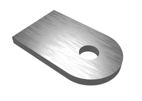 Anschweißlasche flach 35x30mm t4mm