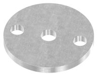 Ronde Stahl mit LB ø12,5, D:70mm H:6mm mit 2x LB 8,5