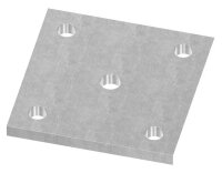 Ronde vierkant, Stahl mit LB ø12,5, D:120x120...