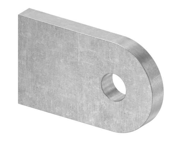 Anschweißlasche Stahl 30x20 H:5mm mit LB 7mm