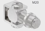 Stahl Torband mit Gewindehülse M20 St37