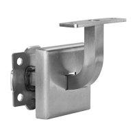Handlaufträger mit Rosette 80x50mm 60x60mm d7mm