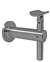 Handlaufträger mit Gelenk 80x40-80mm flach D50mm