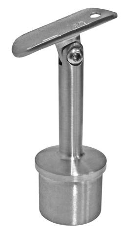 Handlaufträger mit Gelenk Ø42,4 H: 80,5mm