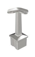 Handlaufträger 40x40x2 Eck, starr, flach H: 80mm