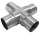 V2A X-Verbinder, 33,7x2,0 mm