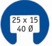 Raipolen Rundhandlauf 25x15 mm weiß