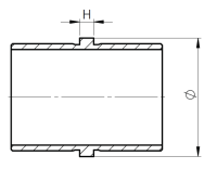 V2A Rohrverbinder, 42,4x2,0 mm