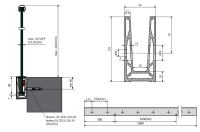 Vorgesetztes U-Profil 1 KN 125 mm hoch