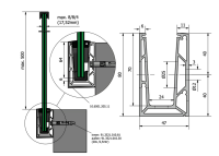 Vorgsetztes U-Brüstungsprofil 0,5KN, 80 mm hoch